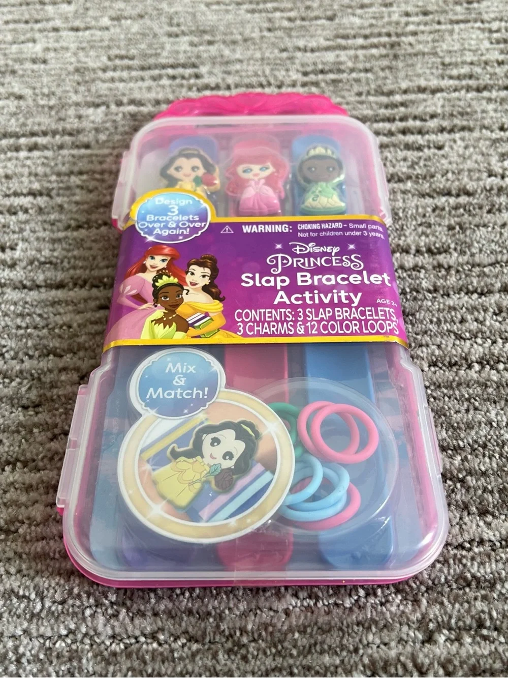 NWT Disney Princess Slap Bracelet Activity Set